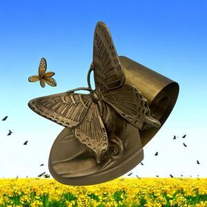 Vintage PM Craftsman Brass Butterfly 1970s Letter Holder/Bookend/Paper Weight